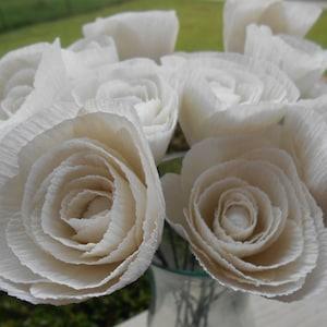 Ranunculus Bouquet. CHOOSE YOUR COLORS. Perfect for First Anniversary, Weddings, Birthdays. Unique Gift, Centerpiece.