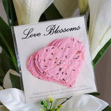 Wedding favors .Plantable Paper Seed Hearts. Eco friendly . These Hearts will grow. 4 hearts in one pack .