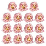30Pcs Artificial Flower Head Fake Flowers Heads Bulk Silk Peony Heads Purple