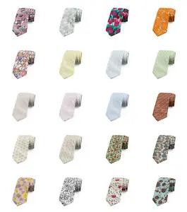 Ambesonne Floral Folk Modern Silky Feel Satin Men's Tie