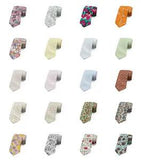 Ambesonne Floral Folk Modern Silky Feel Satin Men's Tie