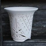 Neofinetia pot  White pot Orchid pot for Orchid planter for Flower pot Ceramic plant pot Orchid pots Tall pot ceramic Gift for grandmother