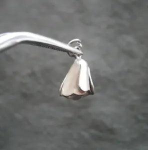 Turk's Cap Lily Flower Peru Vintage 925 Sterling Silver Bracelet Charm Pendant