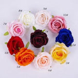 Artificial Rose Flowers,Roses Head Flowers with Stems for DIY Wedding Bouquets Centerpieces Bridal Shower Party 10-100pcs