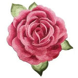Pink Embroidered Peony Flower Applique Sew On Sticker Clothes Floral Appliques