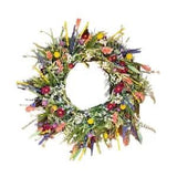 Wildflower Wreath Front Door Simulated Dried Flower Wreath