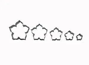 Biscuit Cutter Blossom Lily Set 5-teilig Smolik Baking Cookies Terassenkeks