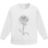 'Carnation Flower' Kid's Sweatshirt / Sweater / Jumper (KW038321)