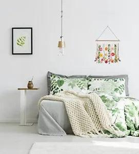 Natural dried flower wall hanging for boho farmhouse wall decor | Dried