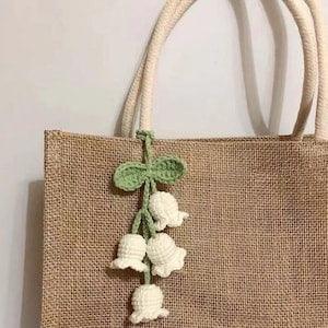 Car Plants, Bell orchid Car Plant Decor, Crochet Backpack Pendant, Car Plant Hanging, Crochet Hanging Plants, Car Accessories For Women