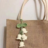 Car Plants, Bell orchid Car Plant Decor, Crochet Backpack Pendant, Car Plant Hanging, Crochet Hanging Plants, Car Accessories For Women