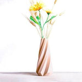 Amazing Wooden Vase | Wood Flower Pot | 3D Printed Vase | Low Poly Vase | Wood Orchid Pot | Wood Plant Pot | Dried Flowers Vase