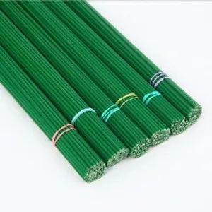 Artificial Branches Twig Iron Wire Paper Covered For Nylon Silk Flower 10pcs New