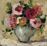 Floral Painting Peony Original Art Impasto Painting Flowers Small 3d Painting