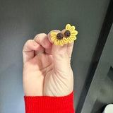 Half sunflower studs