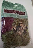 Package of Quality Growers Moss - for your Craft  Projects + 4 Lg Colored Leaves