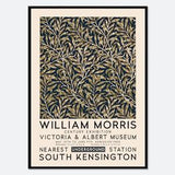 William Morris Willow Bough Vintage Poster Reproduction Art Print | Colorful Art, Victoria & Albert Art Museum Exhibition, Art Nouveau #W16