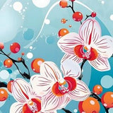 A delicate dance of orchid blossoms