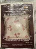 Candlewick Cross Stitch Embroidery Kit Progress Creation by Tobin Pink Carnation