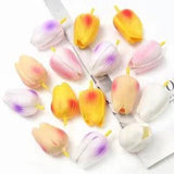 Artificial Tulips Flower Heads Use For DIY Crafting And Home Decoration Displays