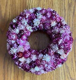 Home decor - Kitchen Decor - Dried Flowers - Strawflower Wreath