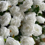 High Quality 10pcs Pure White Roses Artificial Flowers White Roses for Wedding Bouquets Party Centerpieces Home Office Decoration