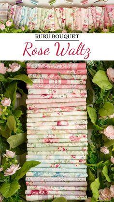 Ruru Bouquet - Rose Waltz by Quilt Gate | available at Shabby Fabrics Flower Delivery