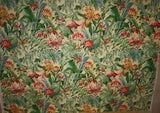 Waverly Tiberius fabric floral lilies orchids by the yard BTY X 2 54" SCOTCHGARD