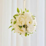Peony Flower Bouquet Ball for Home decor, Summer floral Bouquet Decoration, Indoor Wall & Table Decor, Handpick Flowers, Housewarming Gift.