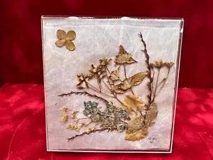 Beautiful Vintage Dried Floral Decor - Handmade - Variety of Flowers - Artist YG
