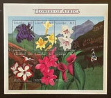 LESOTHO FLOWERS OF AFRICA STAMP SHEET 2000 MNH MOUNTAIN IMPALA LILY LANDSCAPE