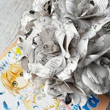 Manga Book Page Paper Flower Roses - Handmade Paper Flowers - Artificial Flowers, Book Paper Flowers, Home Decor