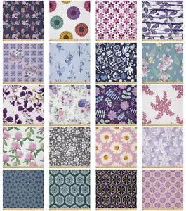 Ambesonne Summer Floral Microfiber Fabric by The Yard for Arts and Crafts