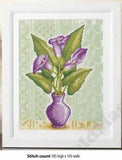 LILIES IN BLOOM     CROSS STITCH PATTERN  ONLY  ALS   PS