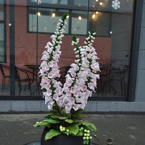 Composition of foxglove flowers (made of floral polymer clay - cold porcelain)
