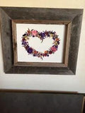 Dried Flower Artwork Print Heart
