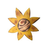 Wood Burned Sunflower