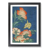 Canary and Peony Framed Wall Art Poster Print Home Decor Picture Large