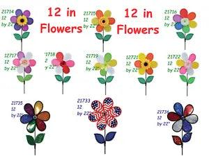 12 Inch Flower Wind Spinners by Premier Design
