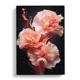 Carnation Flower Abstract Canvas Print Wall Art Framed Decor Picture Large