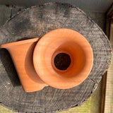 Terracotta orchid pot / Japanese kokedama fuukiran mounted pot 3??? /2 packages/ kokedama