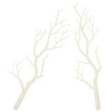 2 Pcs White Birch Tree Dried Flowers Christmas Branches Stems Winter Dry