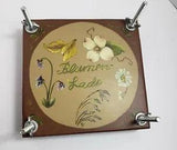 Wooden Pressed Flower Herb Press 7.5 Inches by 7 Inches Hand Painted Decoration