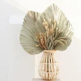 Dried Flower Natural Palm Leaf Fan Plant Party Wall Hanging Wedding Decor DIY