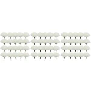 60 Pcs Silk Flower Carnation Head Crafts DIY Flowers Floral Decor