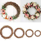 Guirnalda de rat???n Natural para decoraci???n de boda, artesan???a para puerta de cas