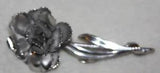 Vintage Carl-Art Company Sterling Carnation on Stem Brooch