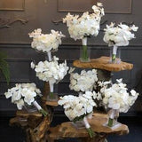 Orchid and Rose Wedding Bouquet, Bridal Bouquet, Bride Bouquet, Bride Flower, Wedding Flowers, Bridesmaid Bouquets, Artificial flowers