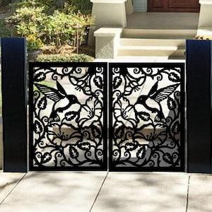 Metal Humming Bird Decorative Panel | Used for Gates | Railings | Privacy Screen | Garden Stakes