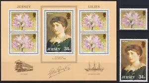 F-EX34965 JERSEY UK ENGLAND MNH 1986 LILIES FLOWER FLORES JOHN MILLAIS.